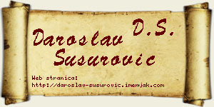 Daroslav Susurović vizit kartica